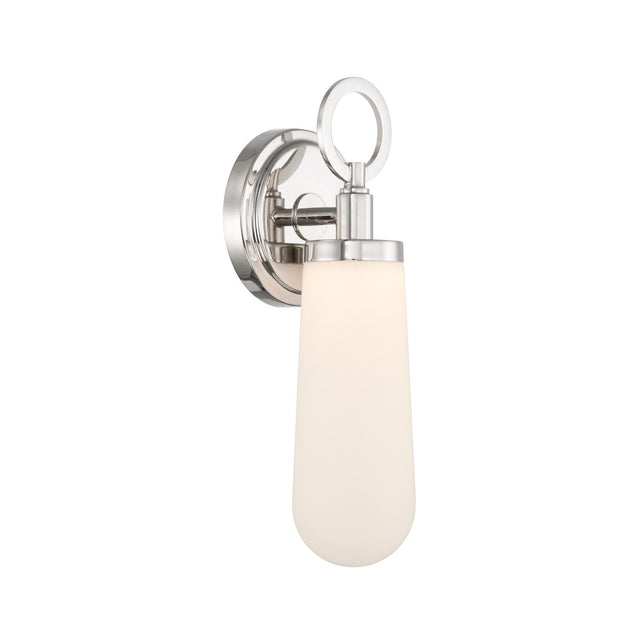 Crystorama Calvin 4.75'' Integrated LED Polished Nickel Sconce