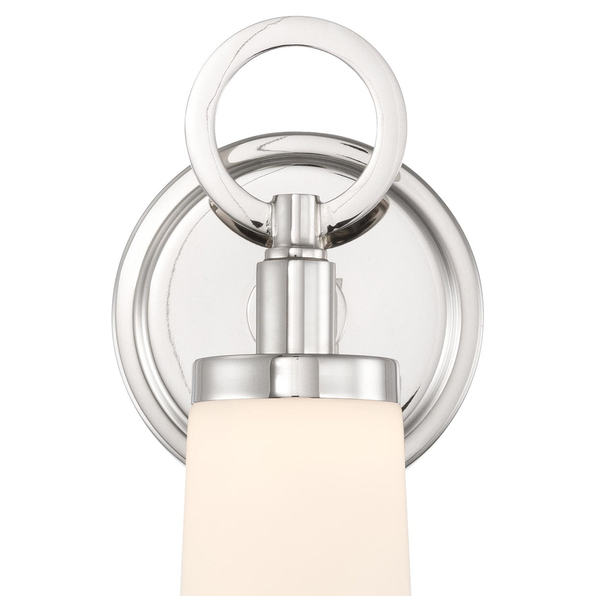 Crystorama Calvin 4.75'' Integrated LED Polished Nickel Sconce