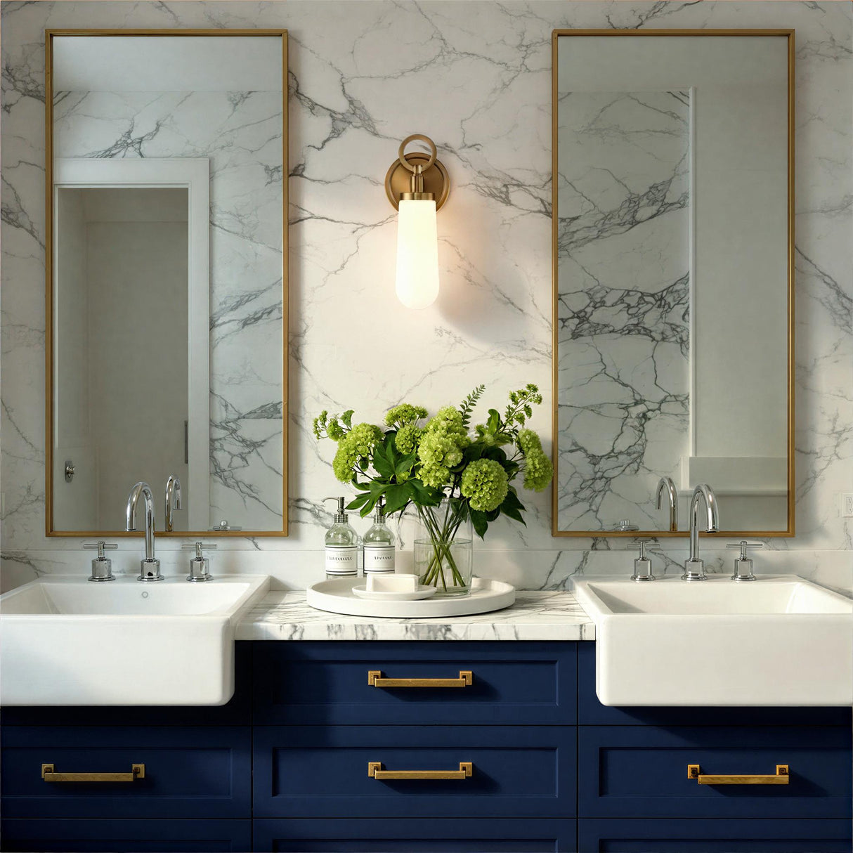 Crystorama Calvin 4.75'' Integrated LED Vibrant Gold Sconce