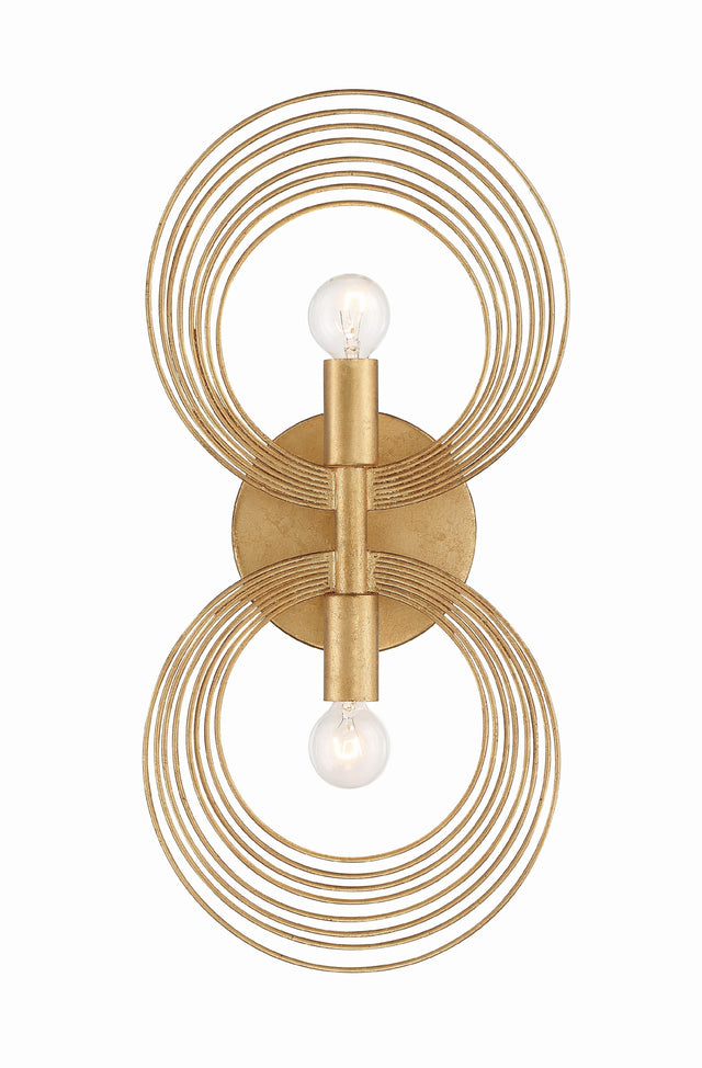 Crystorama Doral 7.75'' Renaissance Gold Sconce