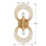 Crystorama Doral 7.75'' Renaissance Gold Sconce