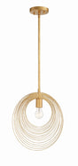 Crystorama Doral 14'' Renaissance Gold Pendant