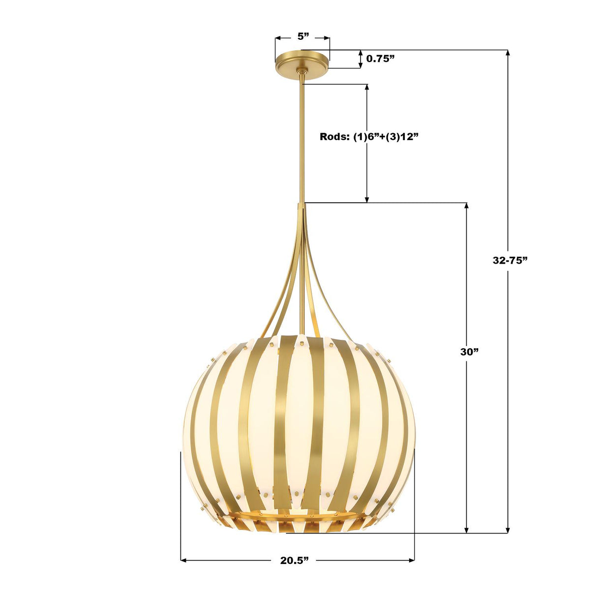Crystorama Daria 20.5'' Luxe Gold Chandelier