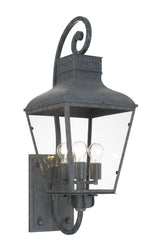 Crystorama Dumont 12'' Graphite Outdoor Sconce