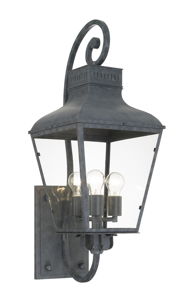Crystorama Dumont 12'' Graphite Outdoor Sconce