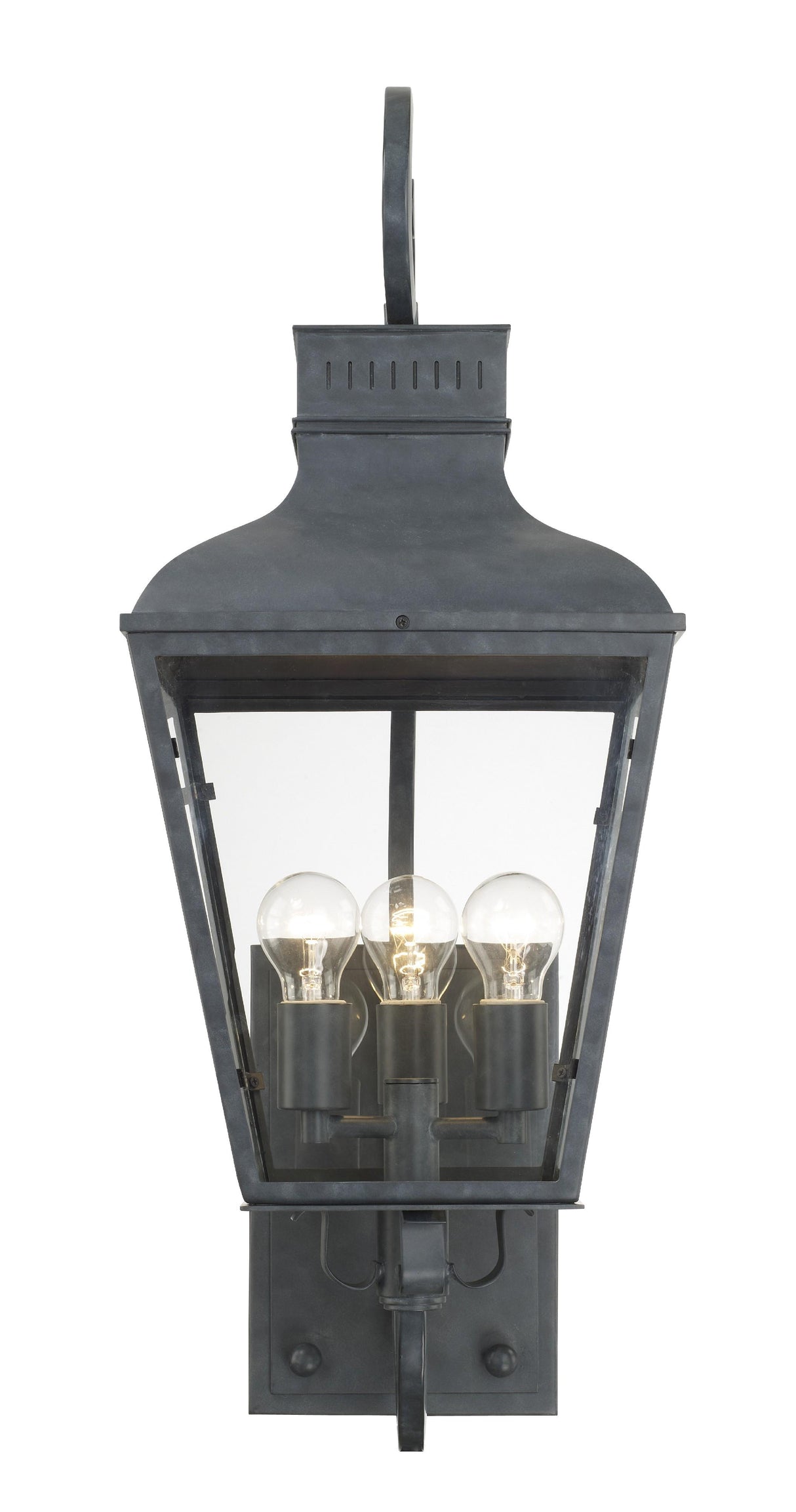 Crystorama Dumont 12'' Graphite Outdoor Sconce