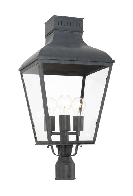 Crystorama Dumont 12'' Graphite Outdoor Post