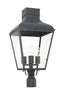 Crystorama Dumont 12'' Graphite Outdoor Post