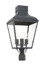Crystorama Dumont 12'' Graphite Outdoor Post