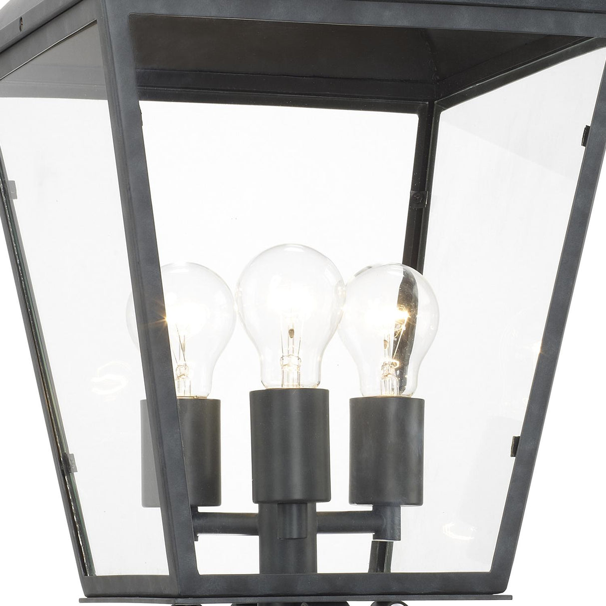 Crystorama Dumont 12'' Graphite Outdoor Post