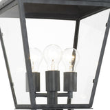 Crystorama Dumont 12'' Graphite Outdoor Post