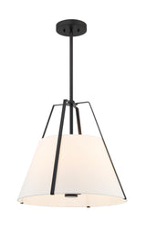 Crystorama Everly 20" Black Pendant