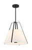 Crystorama Everly 20" Black Pendant