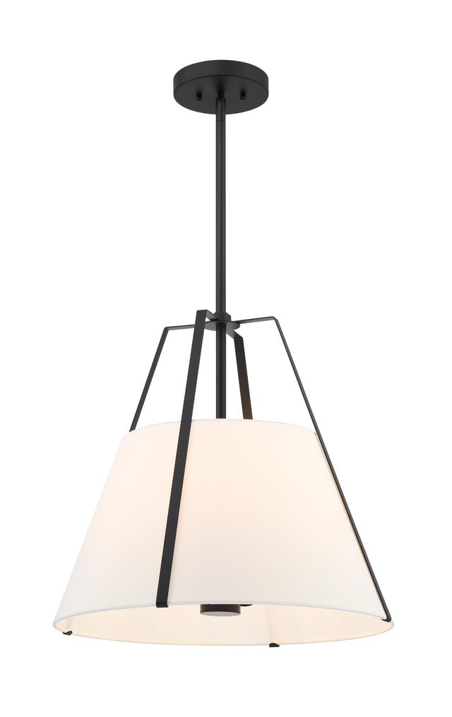 Crystorama Everly 20" Black Pendant