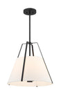Crystorama Everly 20" Black Pendant