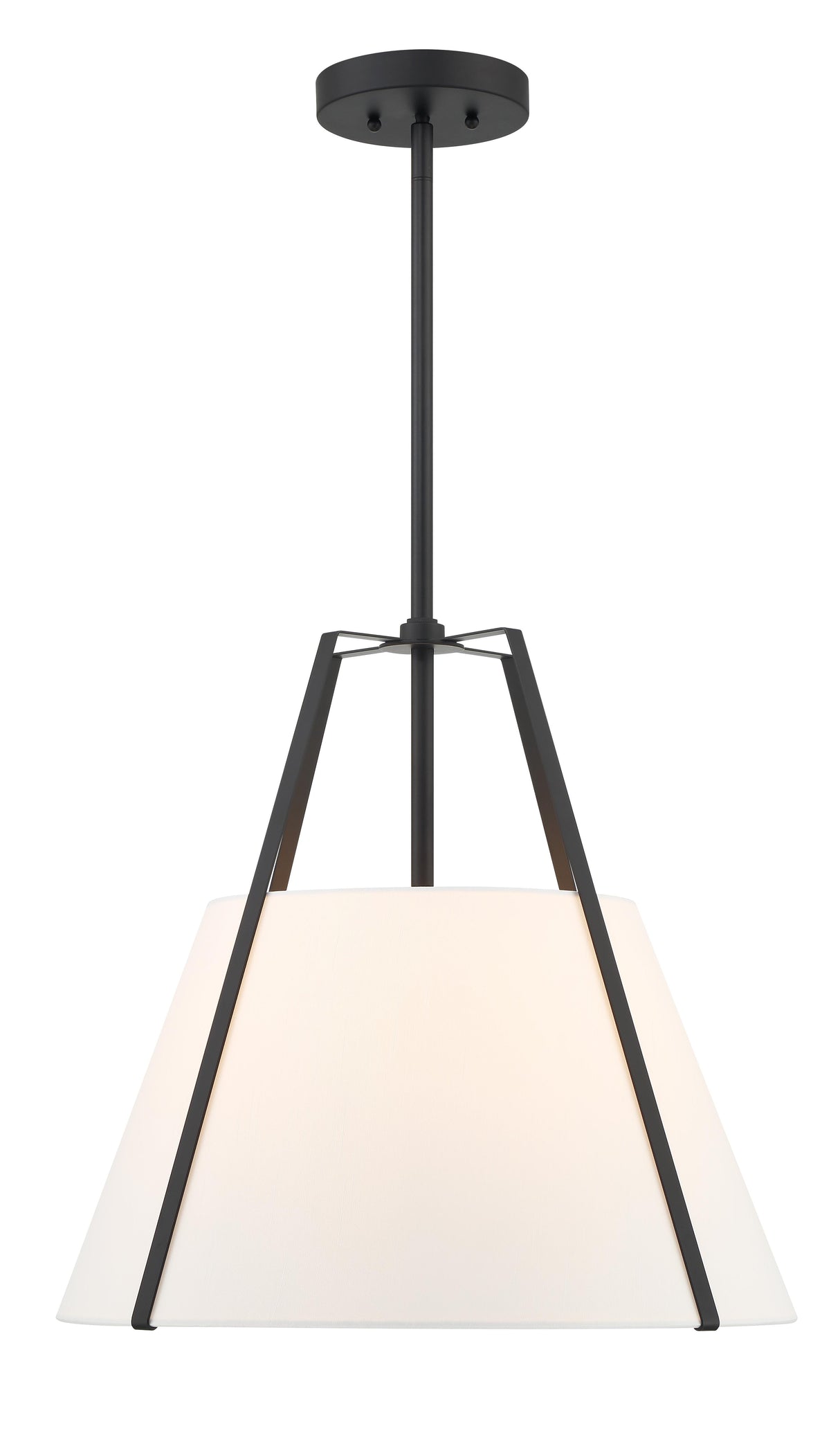 Crystorama Everly 20" Black Pendant