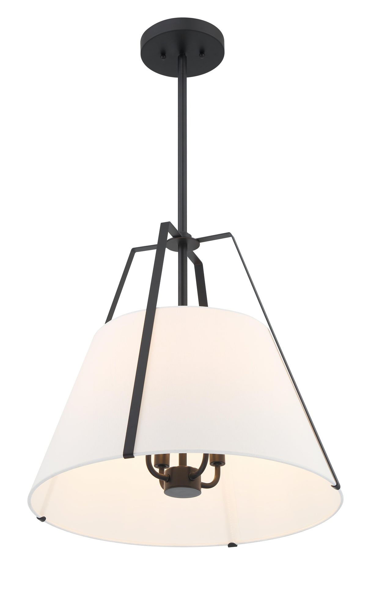 Crystorama Everly 20" Black Pendant