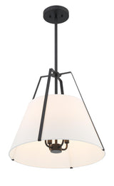 Crystorama Everly 20" Black Pendant