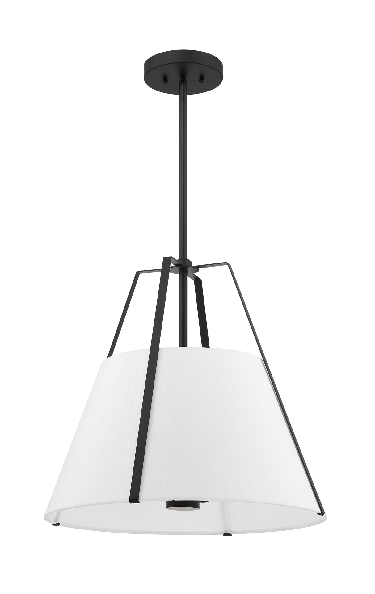 Crystorama Everly 20" Black Pendant