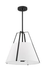 Crystorama Everly 20" Black Pendant