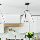 Crystorama Everly 20" Black Pendant