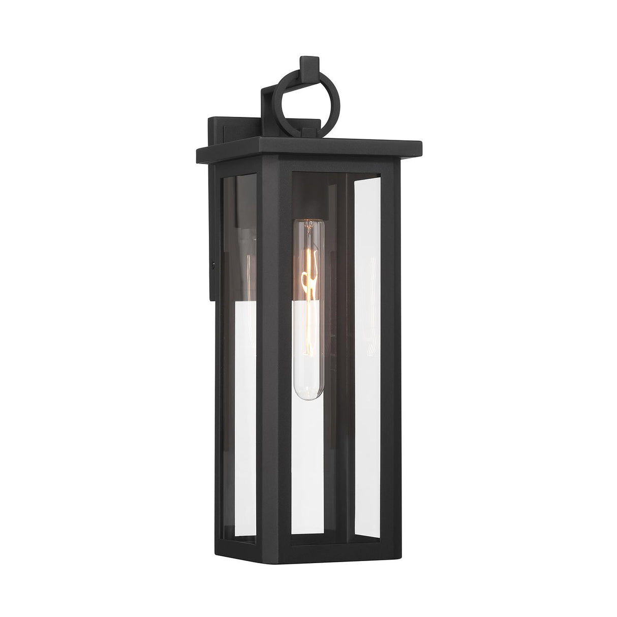 Crystorama Boadie 6.5'' LED Matte Black Outdoor Sconce