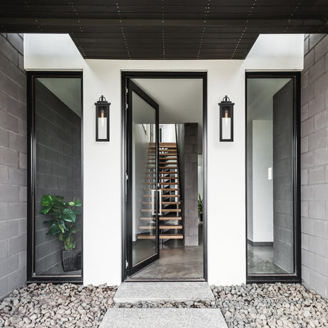 Crystorama Boadie 6.5'' LED Matte Black Outdoor Sconce