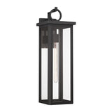 Crystorama Boadie 8'' LED Matte Black Outdoor Sconce