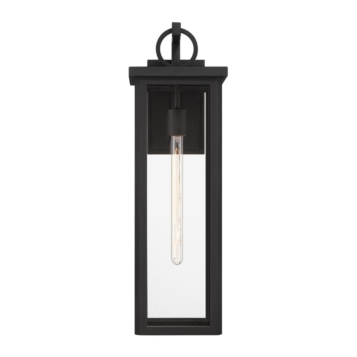 Crystorama Boadie 8'' LED Matte Black Outdoor Sconce