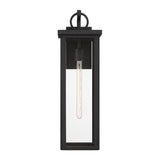 Crystorama Boadie 8'' LED Matte Black Outdoor Sconce