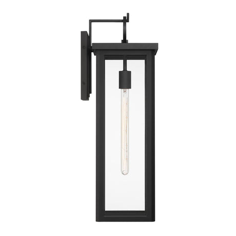 Crystorama Boadie 8'' LED Matte Black Outdoor Sconce