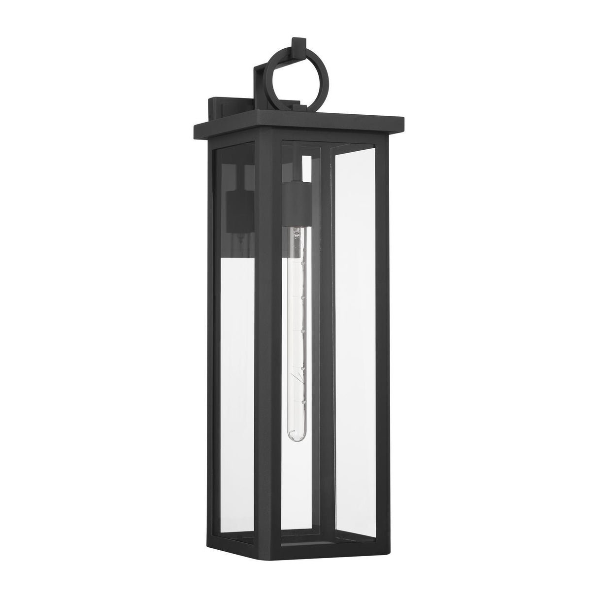 Crystorama Boadie 8'' LED Matte Black Outdoor Sconce