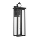 Crystorama Boadie 8'' LED Matte Black Outdoor Sconce