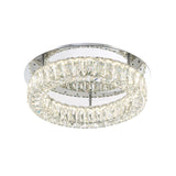 Crystorama Kinsley 18'' Polished Chrome Flush Mount