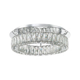 Crystorama Kinsley 18'' Polished Chrome Flush Mount