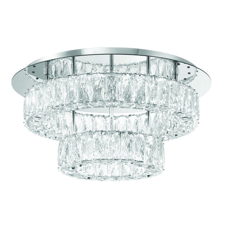 Crystorama Kinsley 20'' Polished Chrome Flush Mount