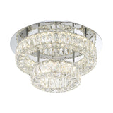 Crystorama Kinsley 20'' Polished Chrome Flush Mount