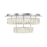 Crystorama Kinsley 20'' Polished Chrome Flush Mount