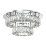 Crystorama Kinsley 20'' Polished Chrome Flush Mount