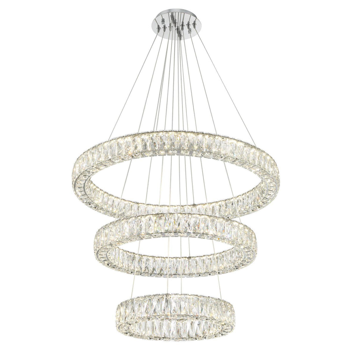 Crystorama Kinsley 32'' Polished Chrome Chandelier