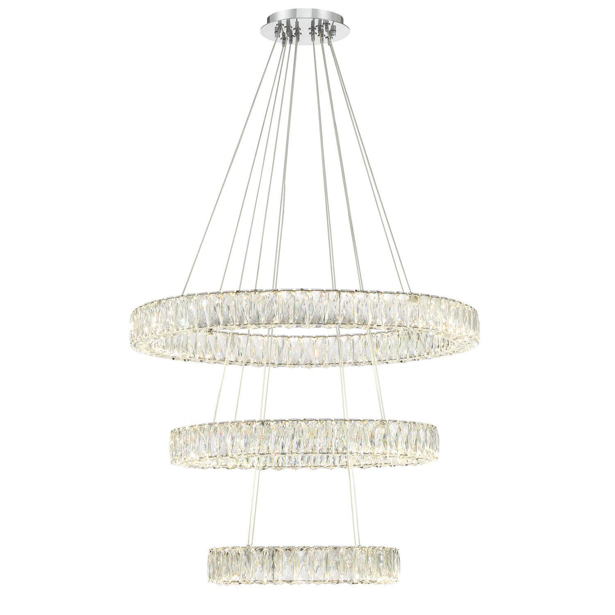 Crystorama Kinsley 32'' Polished Chrome Chandelier