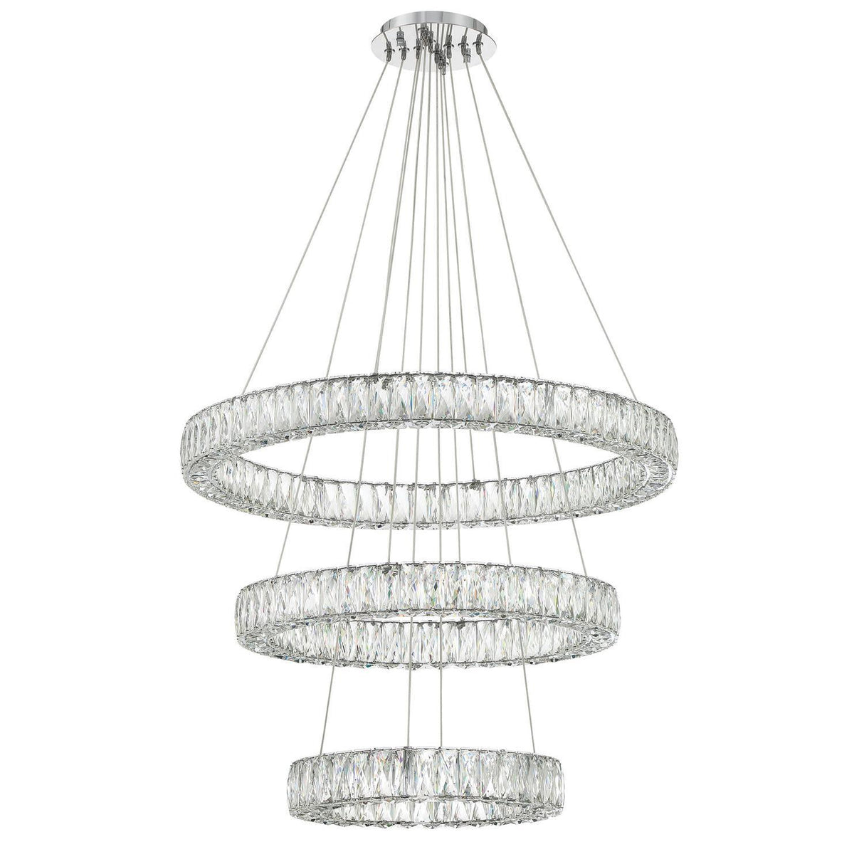 Crystorama Kinsley 32'' Polished Chrome Chandelier