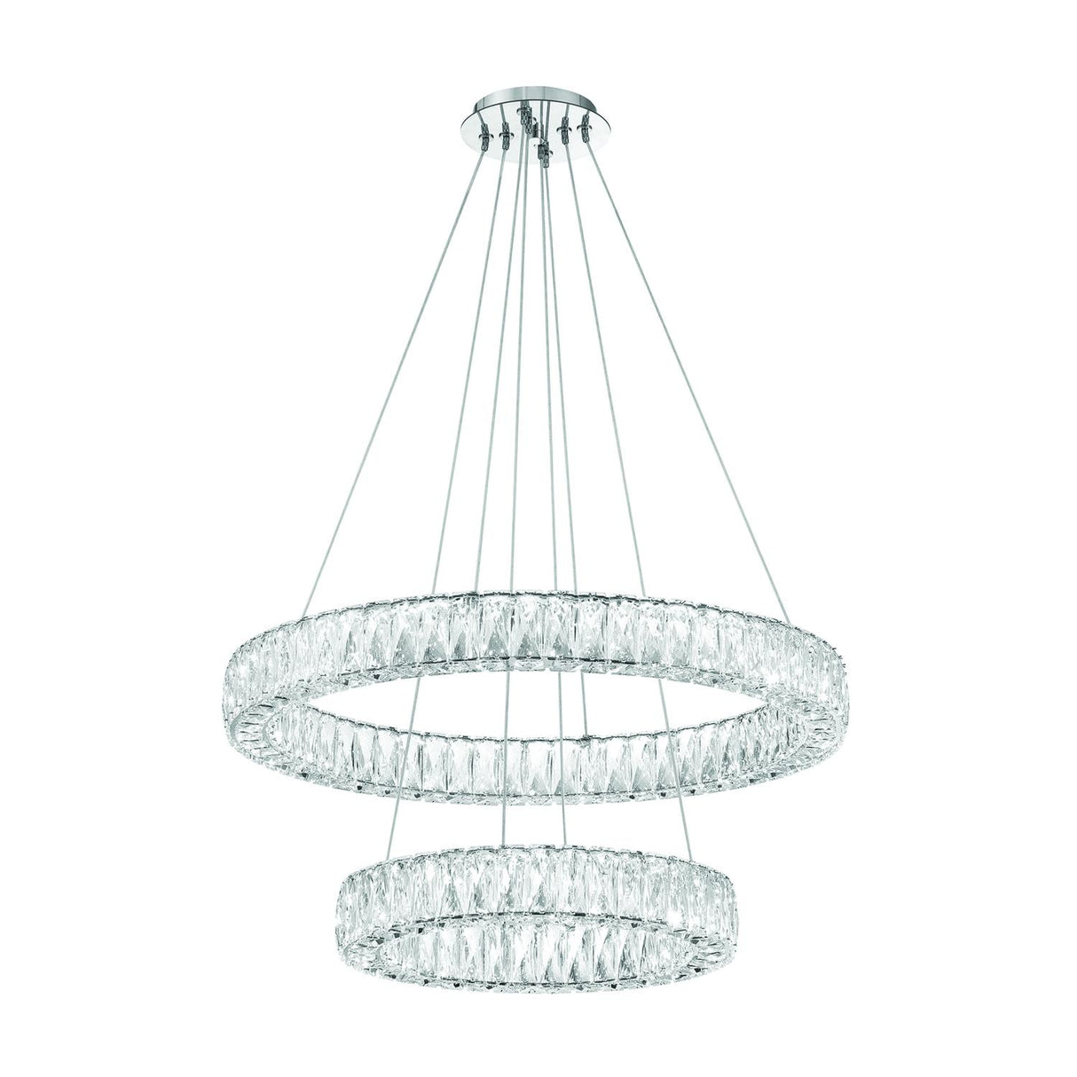 Crystorama Kinsley 28'' Polished Chrome Chandelier