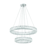 Crystorama Kinsley 28'' Polished Chrome Chandelier