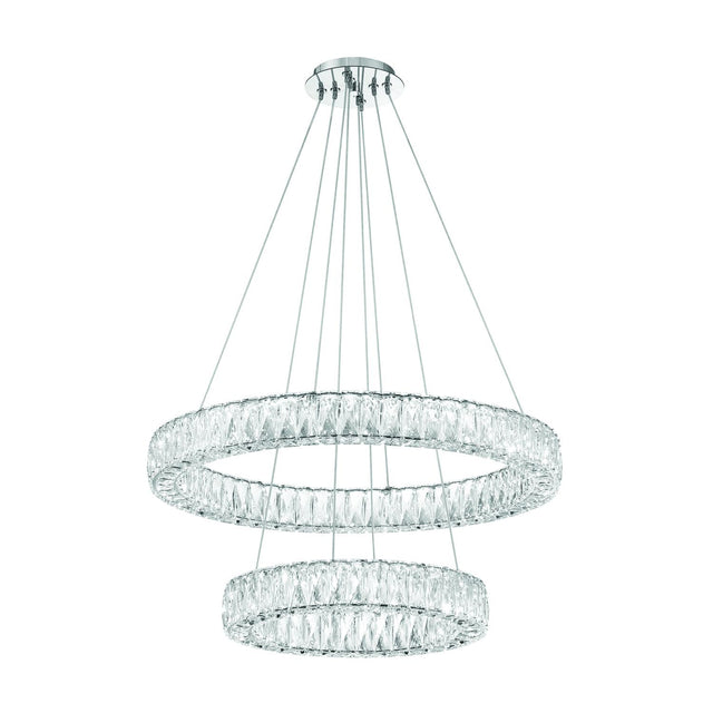 Crystorama Kinsley 28'' Polished Chrome Chandelier
