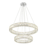 Crystorama Kinsley 28'' Polished Chrome Chandelier