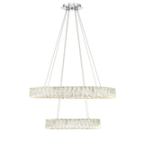 Crystorama Kinsley 28'' Polished Chrome Chandelier