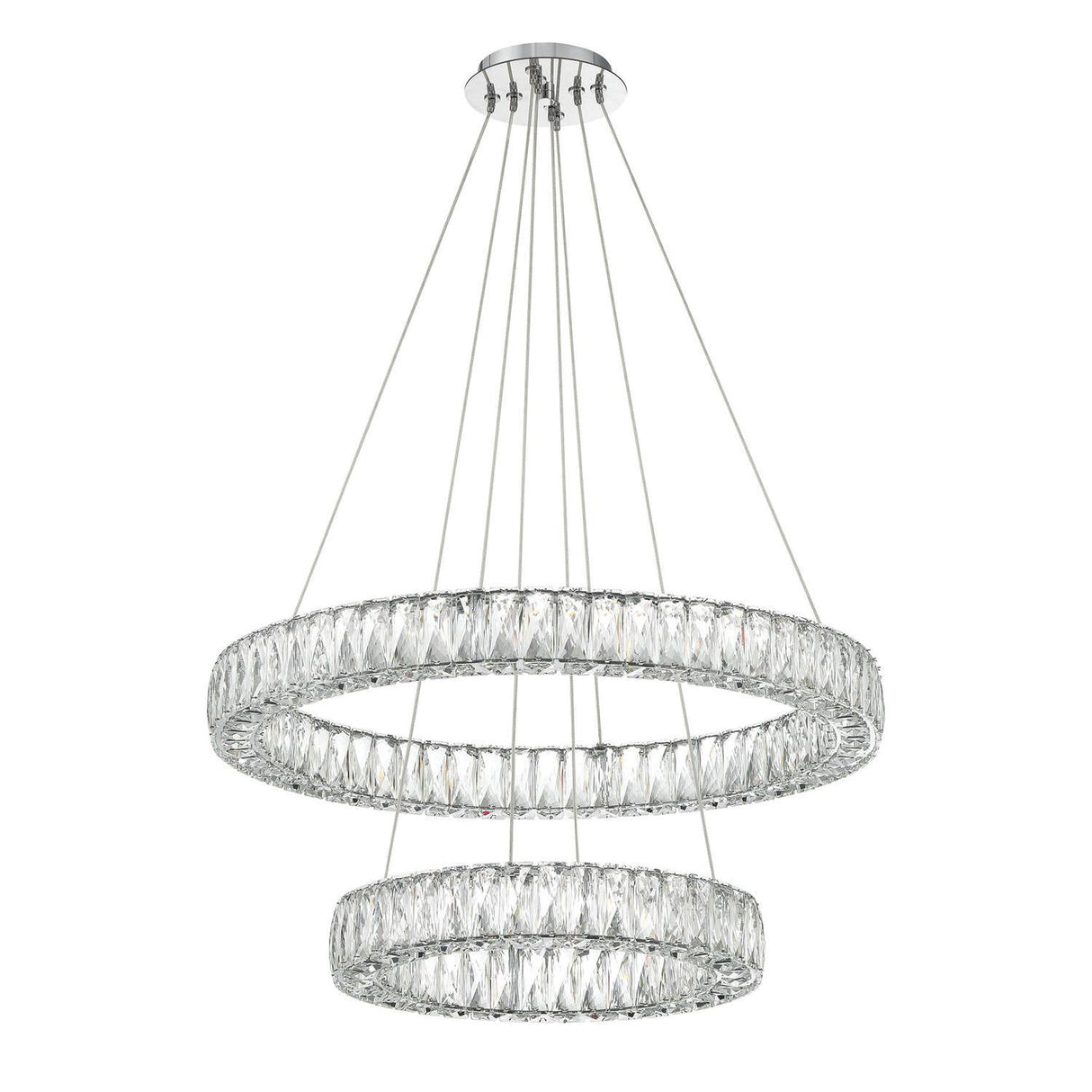 Crystorama Kinsley 28'' Polished Chrome Chandelier