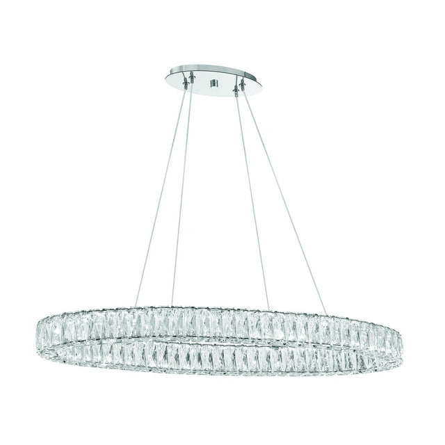 Crystorama Kinsley 39'' Polished Chrome Chandelier
