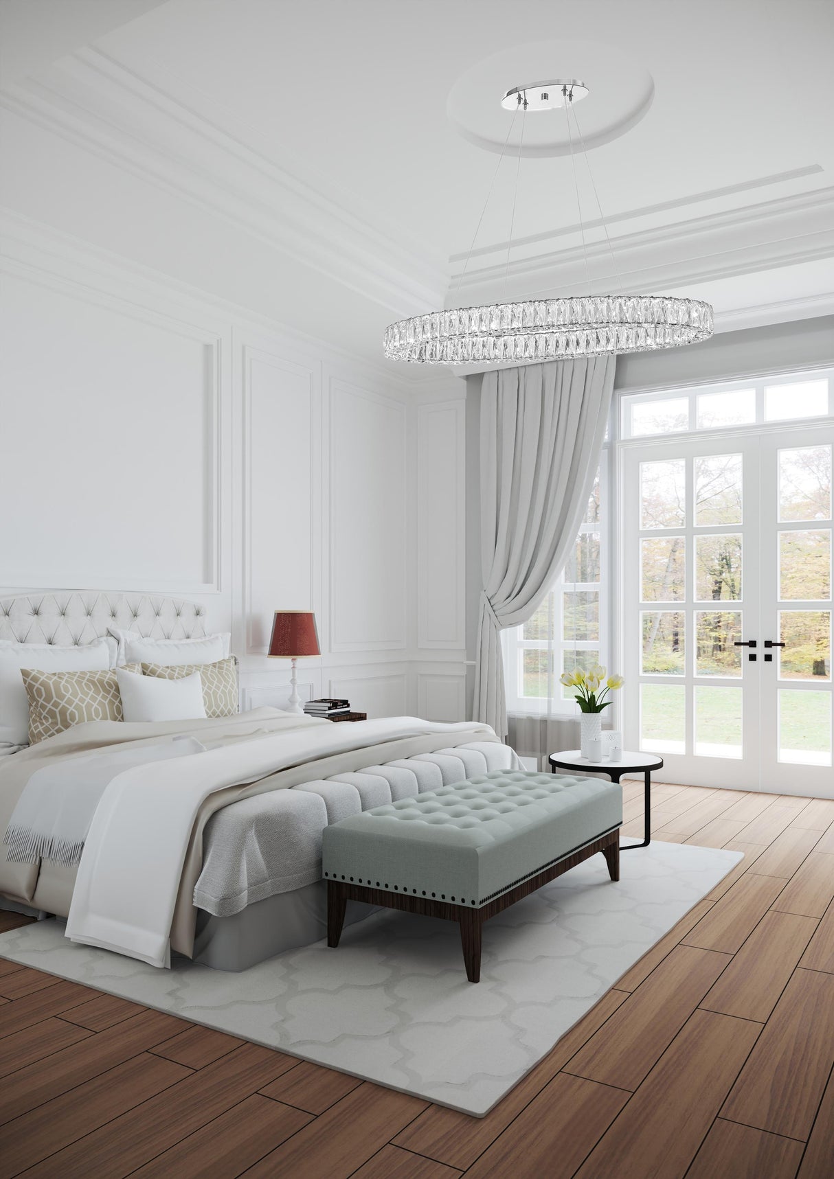 Crystorama Kinsley 39'' Polished Chrome Chandelier